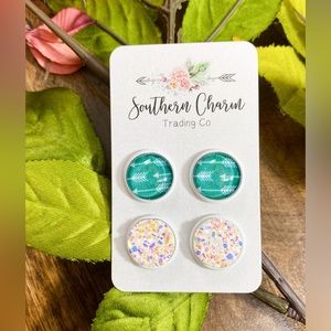 Teal Arrow Duo Set
